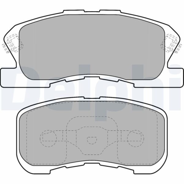 DELPHI Fren balata seti, diskli fren 39708037