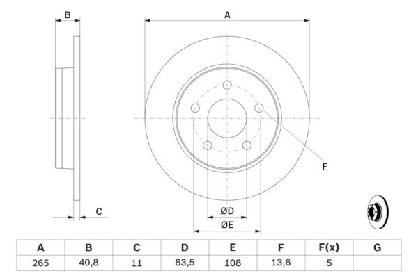 BOSCH Fren diski 1283833 - Görsel 5