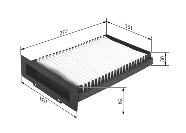 BOSCH Filtre, kabin havası 2330218 - Görsel 5