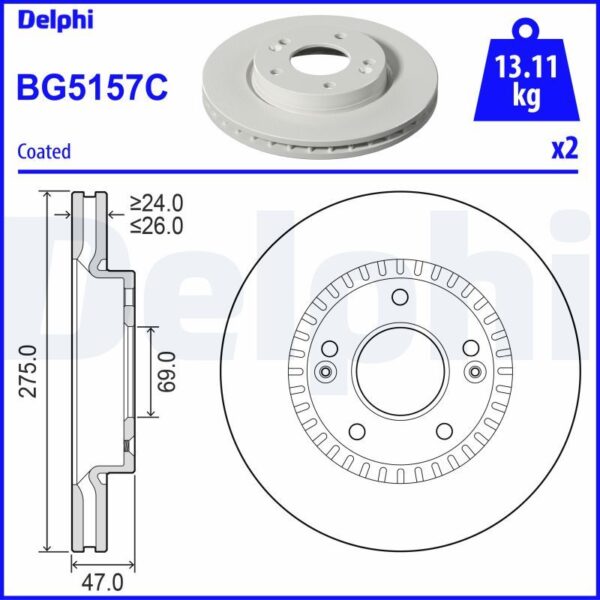 DELPHI Fren diski 1174306621