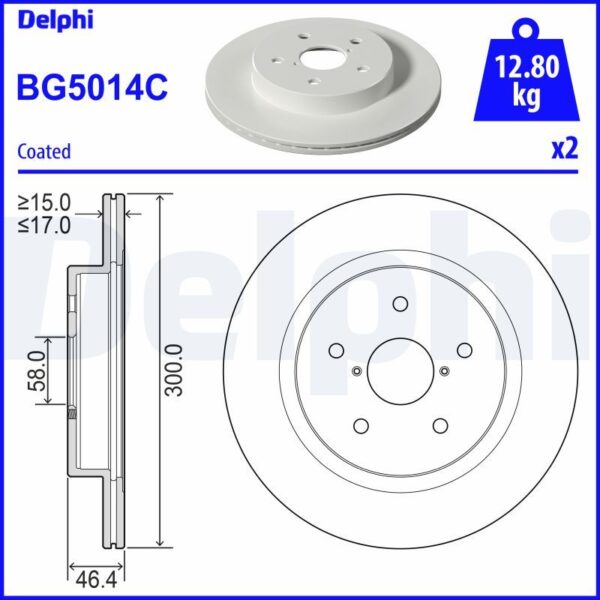 DELPHI Fren diski 704671382