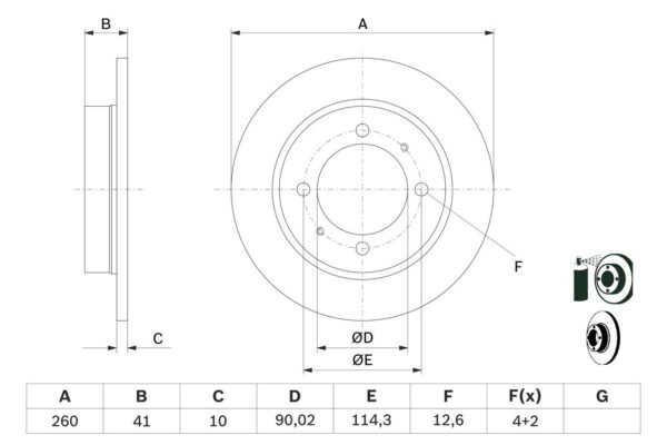 BOSCH Fren diski 1273903 - Görsel 5