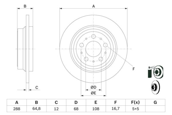 BOSCH Fren diski 1263127 - Görsel 5