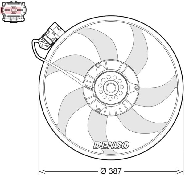 DENSO Fan, motor soğutması 583456453