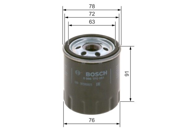 BOSCH Yağ filtresi 1808846 - Görsel 5